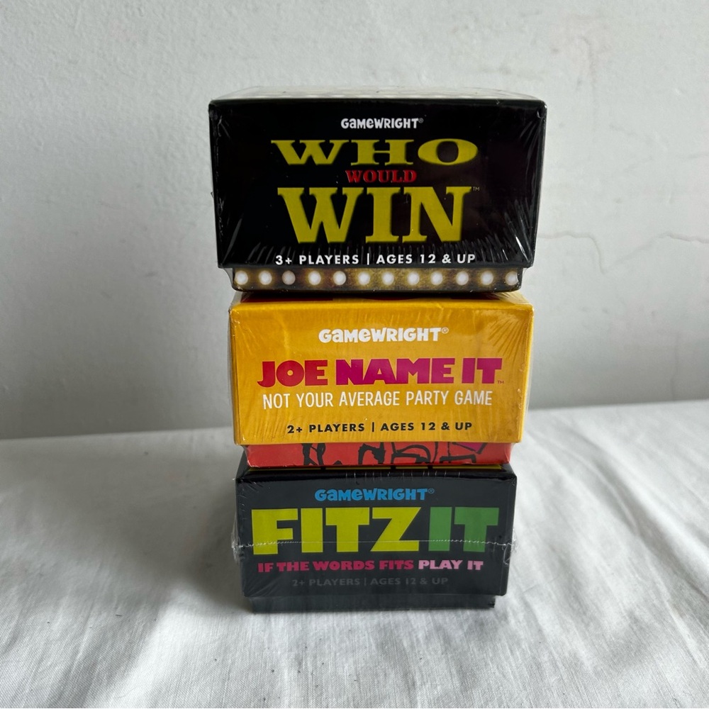 Lot of 3 New Card Games Joe Name it, Fitz It, & Who would Win - Picture 5 of 6